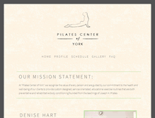 Tablet Screenshot of pilatescenterofyork.org